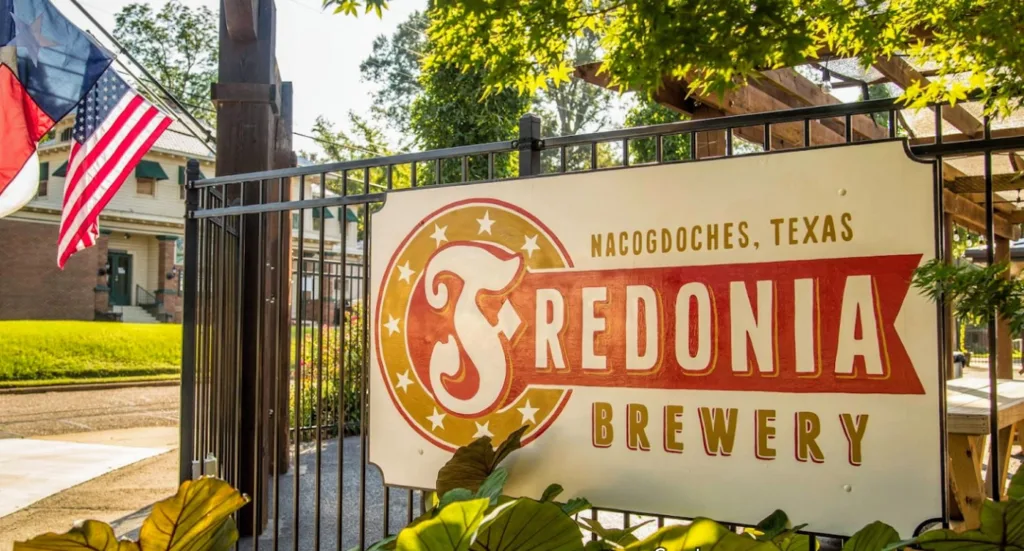 Freedonia Brewery entrance, Nacogdoches, Texas