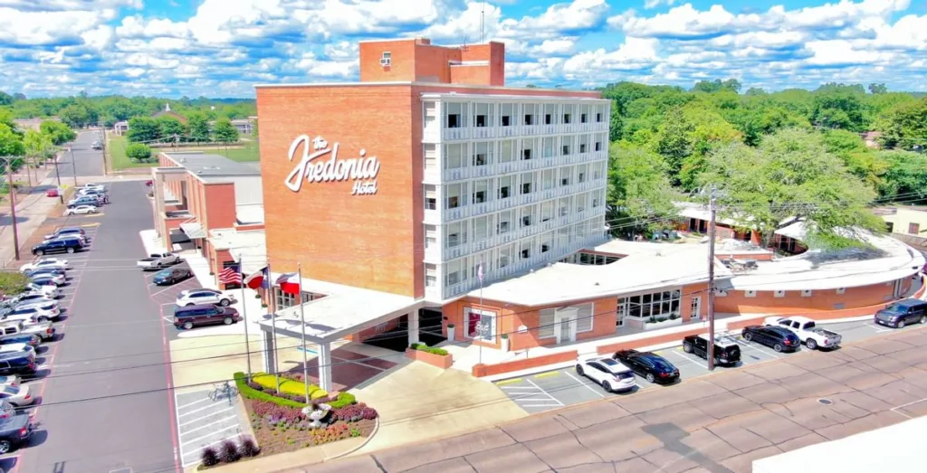 Exterior Image of the Freedonia Hotel, Nacogdoches, TX